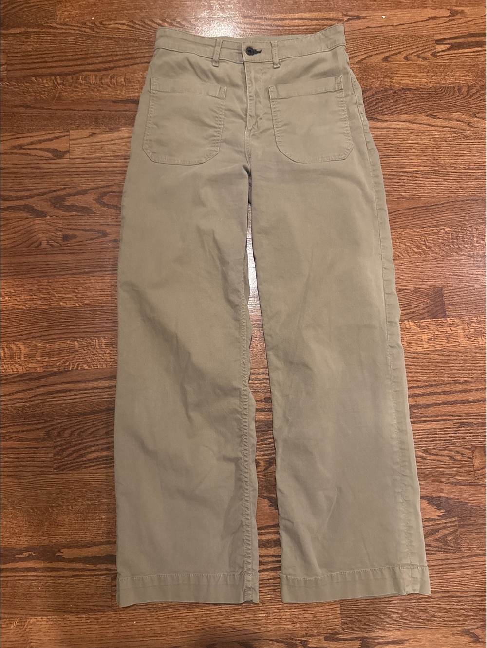 Askk NY Sailor Wide Leg Pants Size 29 in Olive